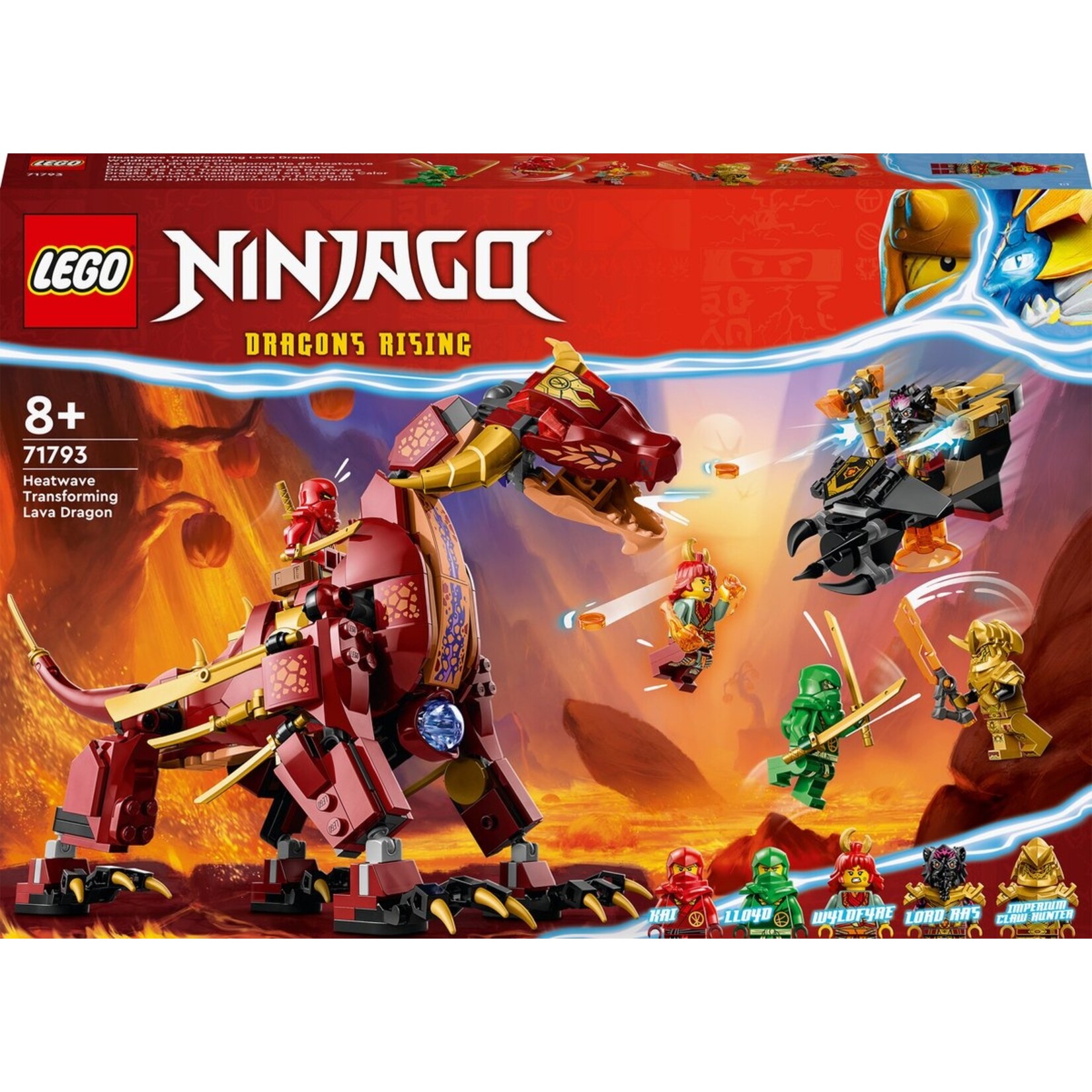 LEGO LEGO NINJAGO Heatwave Transforming Lava Dragon Dragon Toys - 71793