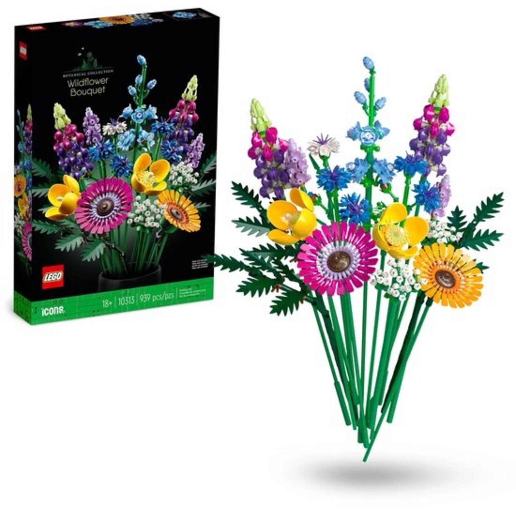 LEGO LEGO Icons Wilde Bloemen Boeket Bouwset voor Volwassenen, Botanical Collection - 10313