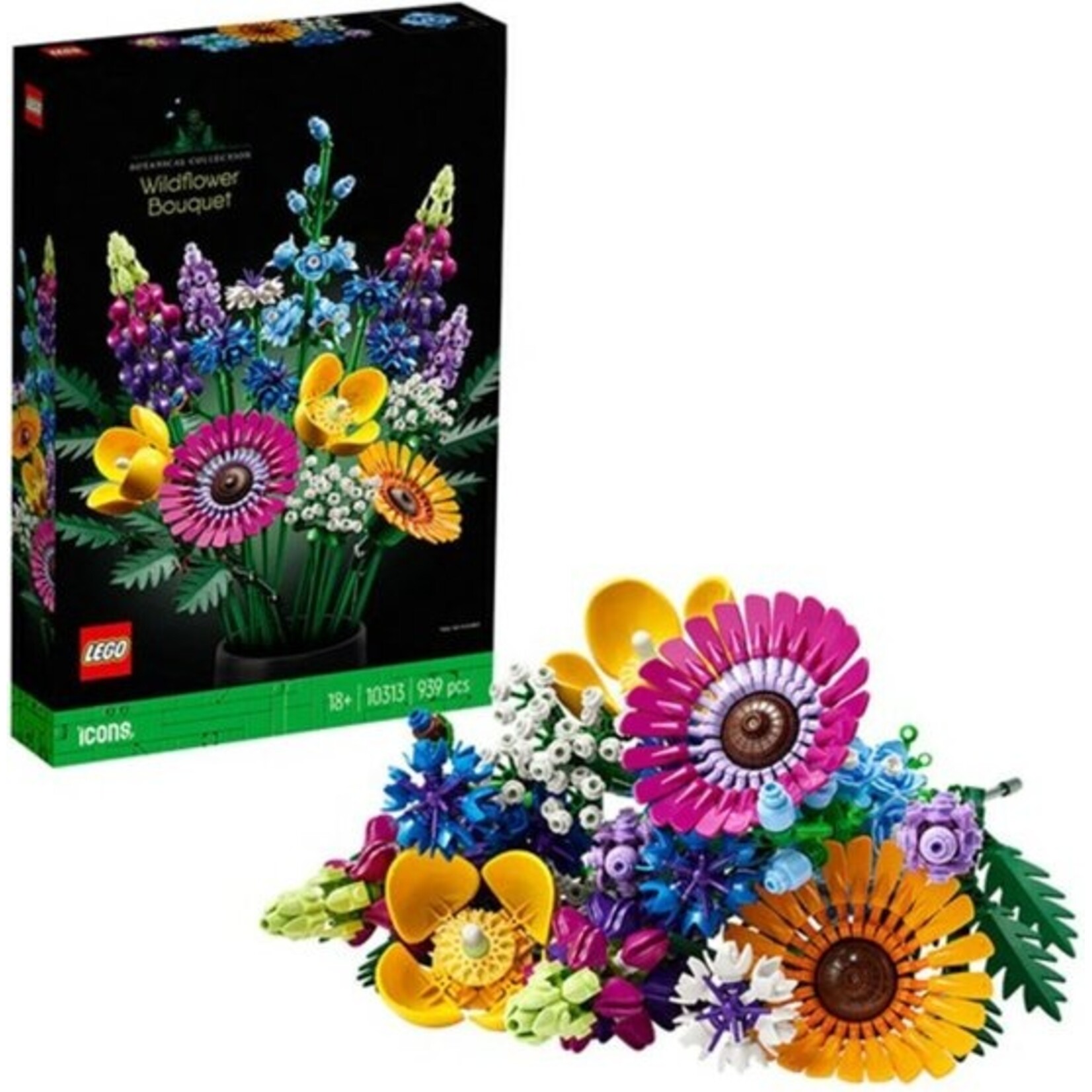 LEGO LEGO Icons Wildflower Bouquet Building Set for Adults, Botanical Collection - 10313