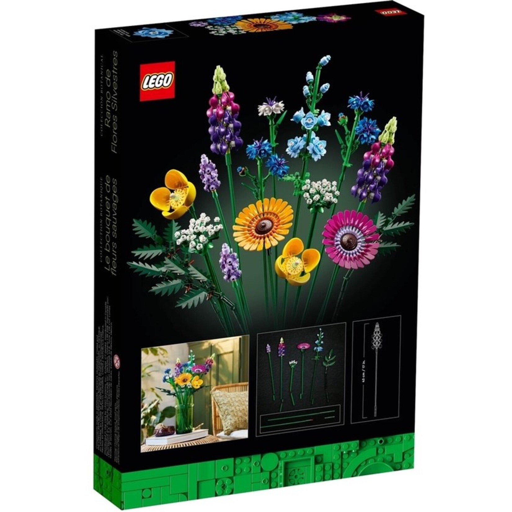 LEGO LEGO Icons Wilde Bloemen Boeket Bouwset voor Volwassenen, Botanical Collection - 10313