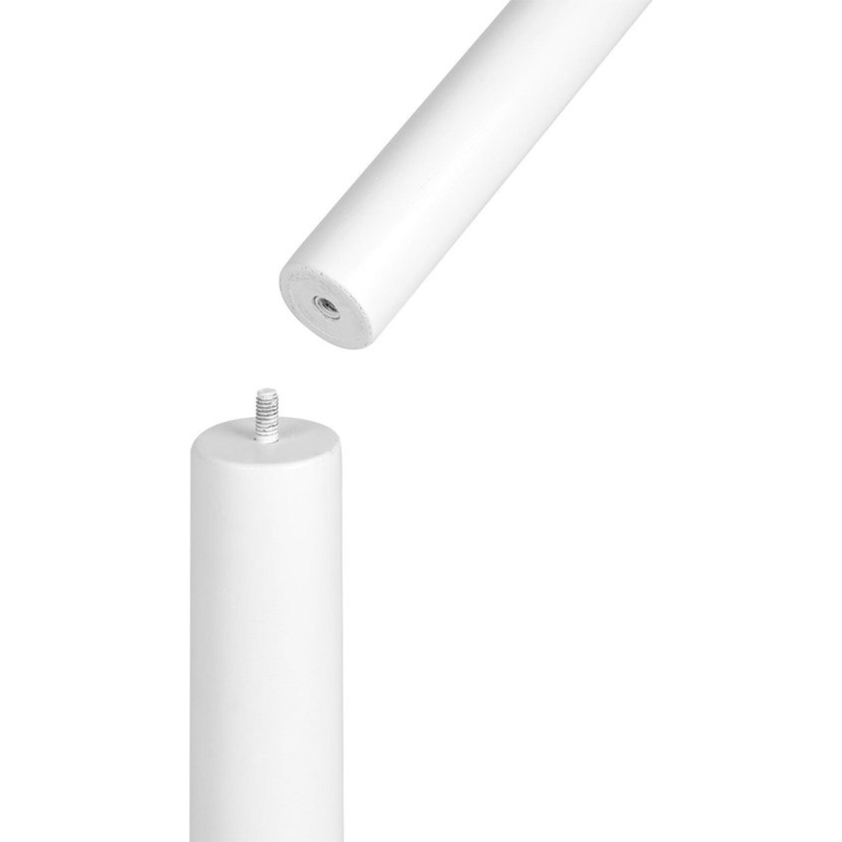 Kapstok - kledingrek - massief hout - vrijstaand - boomvorm - 8 haken voor jassen - hoeden - tassen - hal - haken en steunstang van rubberhout - wit