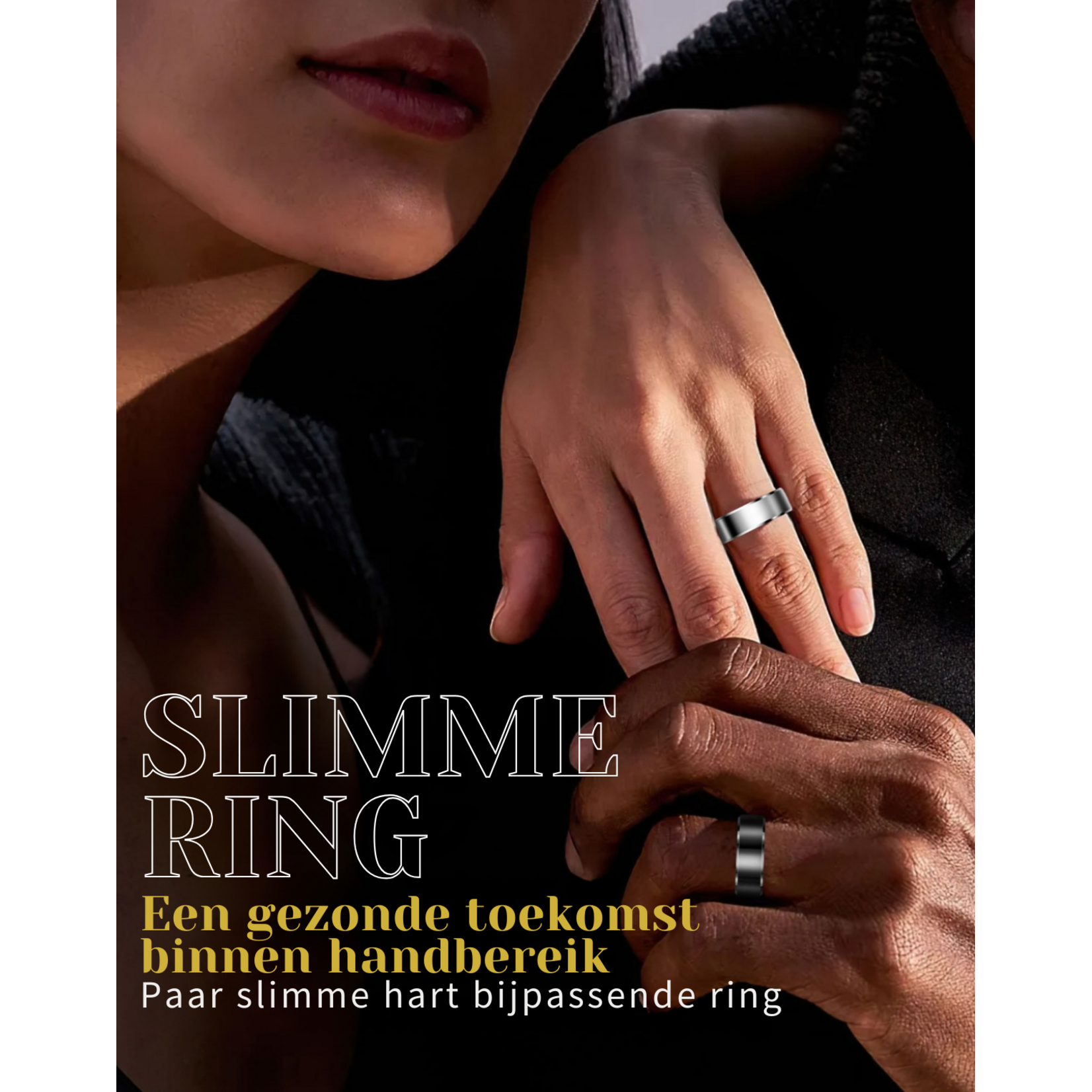 Parya Home Parya – Smart Ring - Europese ringmaat 62- Waterdicht – Slaapmonitor – Hartslagmeter - SpO2 Monitor - Dagelijkse Activiteitstracking - Mobiele App – Zwart