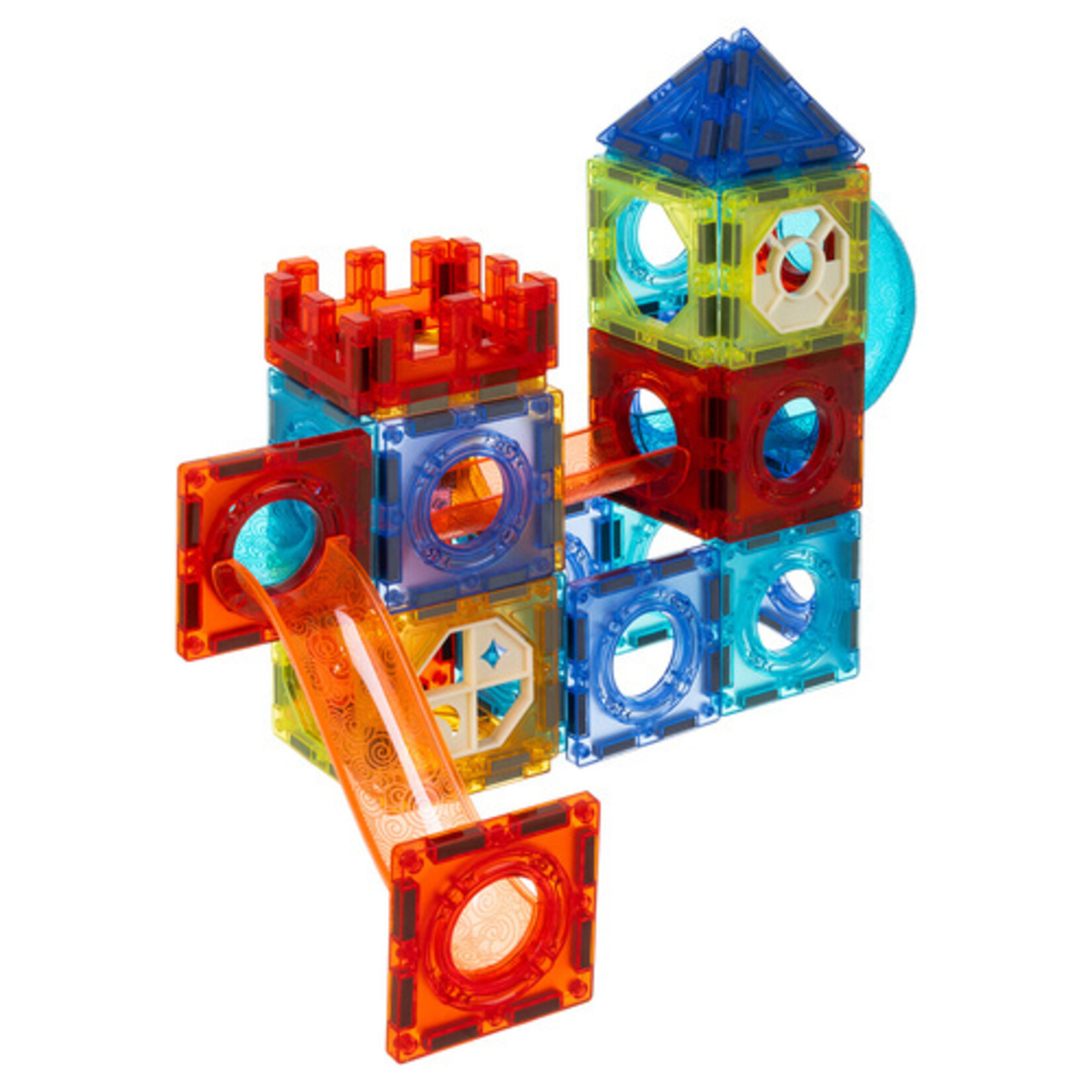 Bobbel Home Magnetic Building Set 96 Pieces - Magnetic Tiles - 3D Building Blocks - Construction Toys - Creative Toys - Educational Toys for Kids 3+