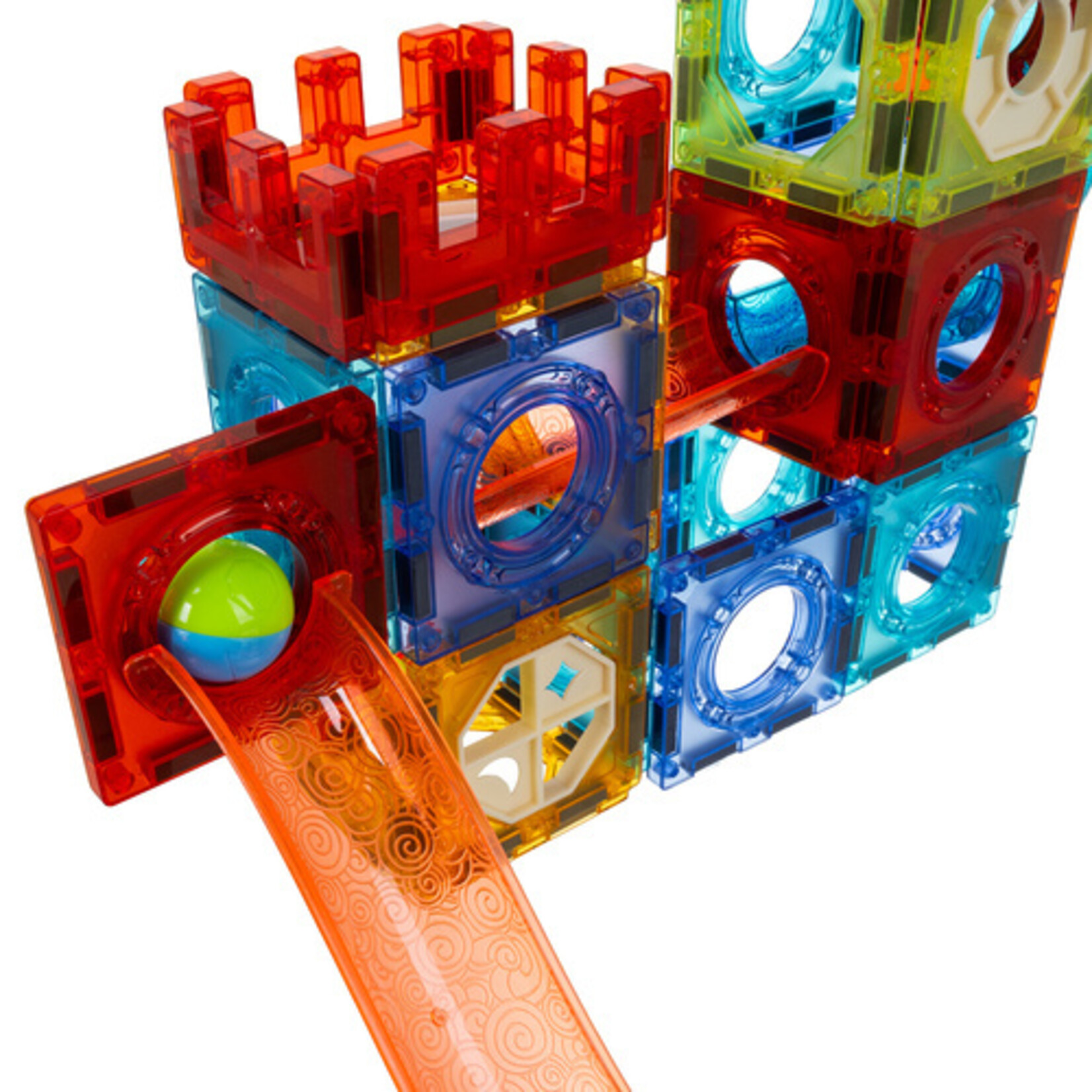 Bobbel Home Magnetic Building Set 96 Pieces - Magnetic Tiles - 3D Building Blocks - Construction Toys - Creative Toys - Educational Toys for Kids 3+