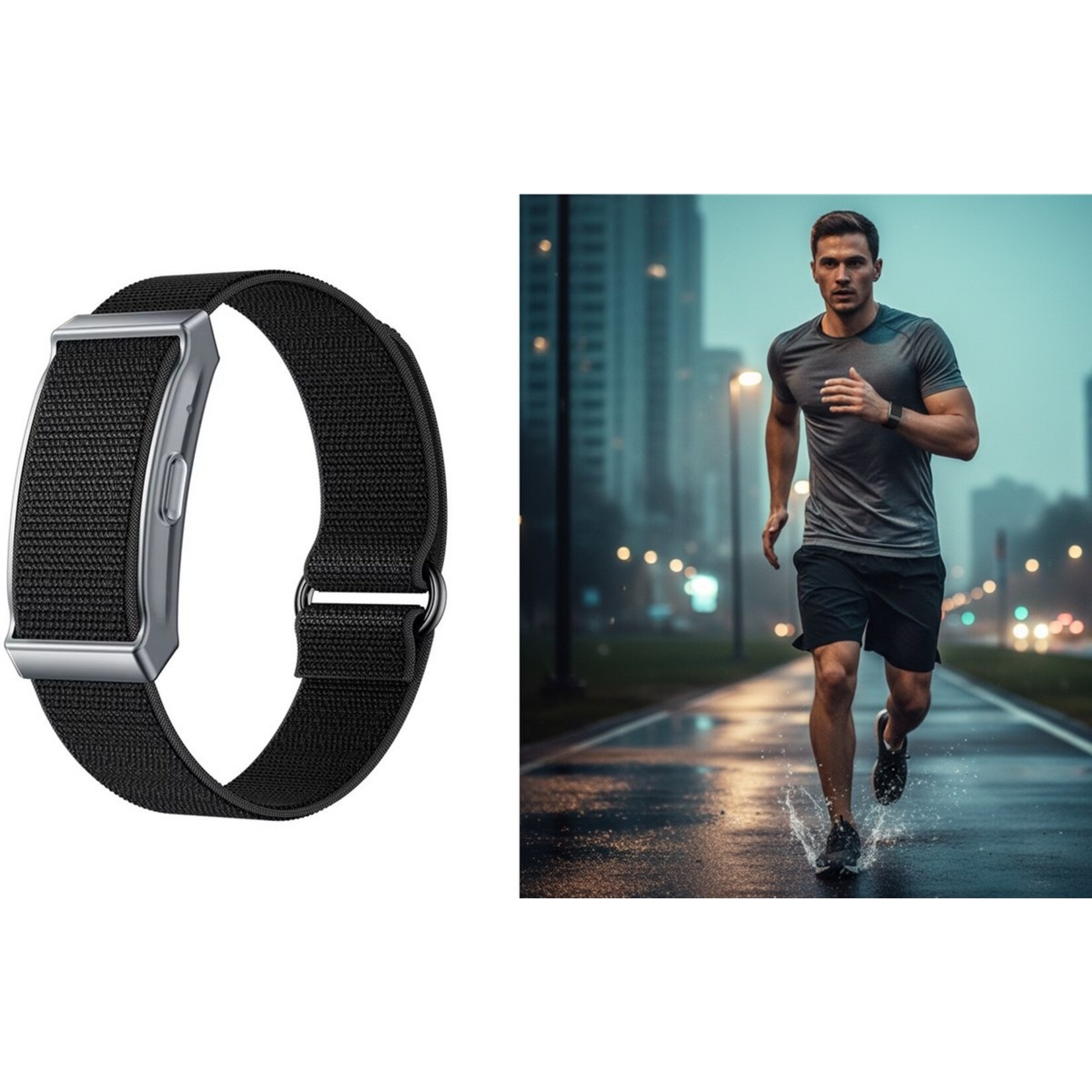Parya Dutch Wanted 2025 Schermloze Fitness Armband – GPS Tracker, Stappenteller & Slaapmonitor
