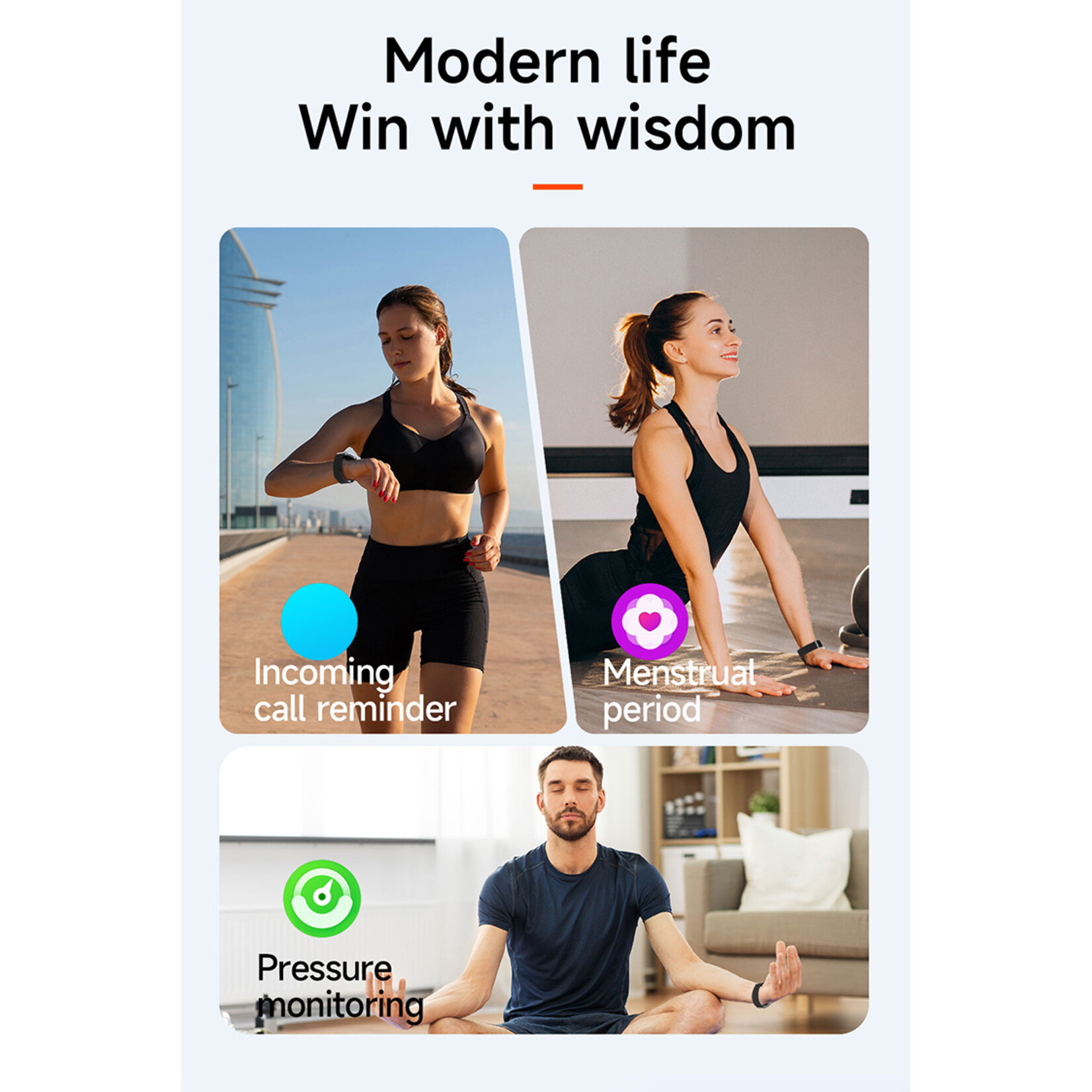 Parya Dutch Wanted 2025 Schermloze Fitness Armband – GPS Tracker, Stappenteller & Slaapmonitor