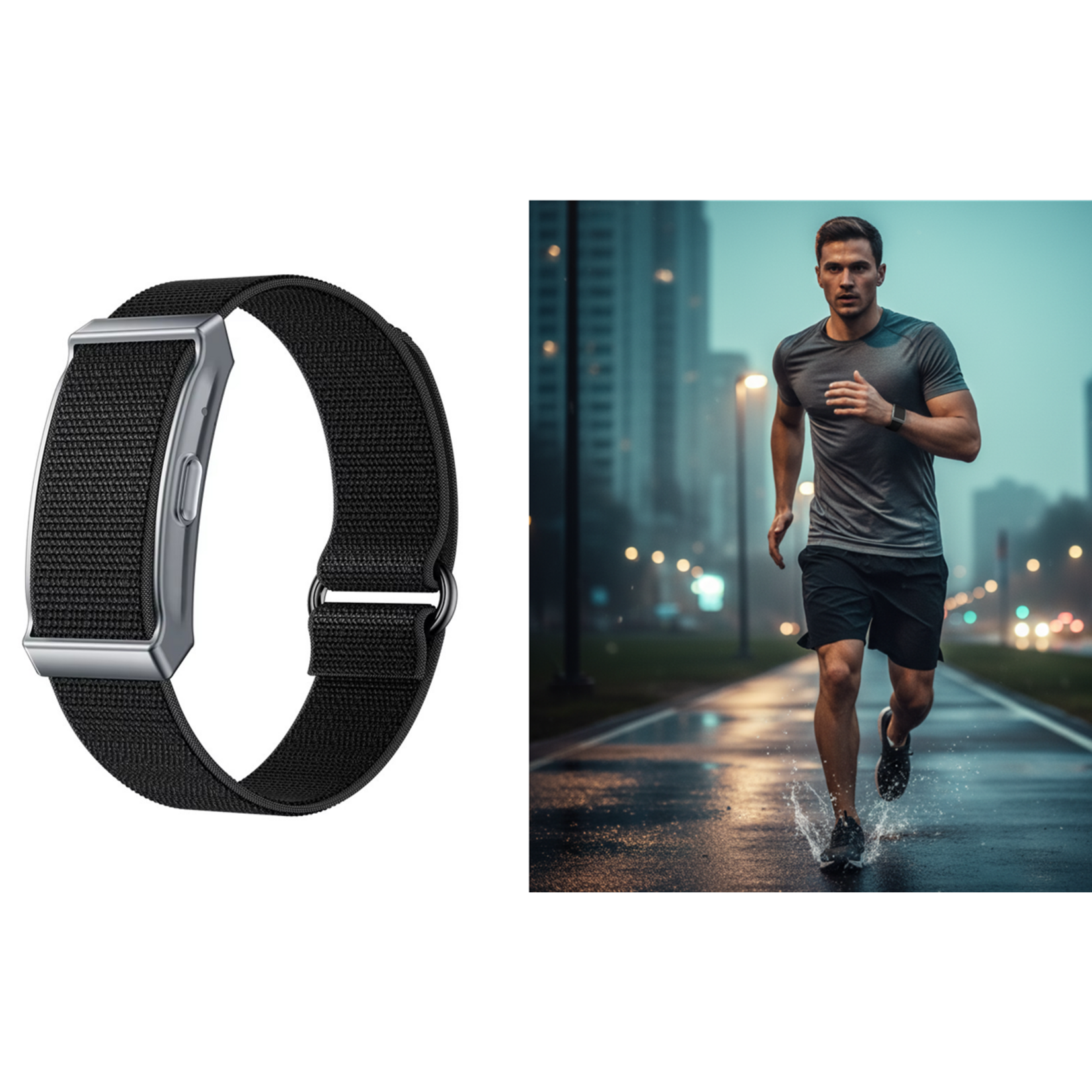 Parya Dutch Wanted - 2025 Schermloze Slimme Armband Heren Dames – GPS Tracker, Stappenteller, Slaapmonitor, Sporthorloge & Fitness Tracker