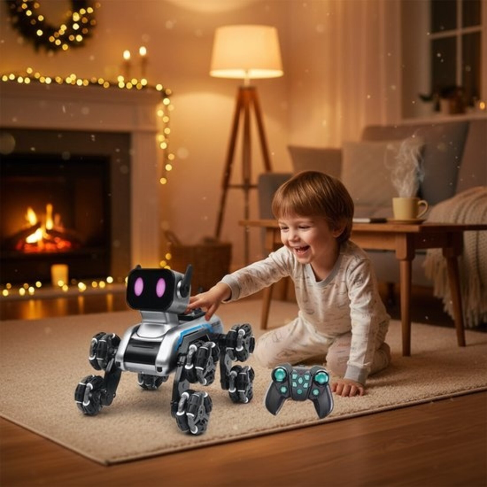 Dutch Wanted - Robot Dog - Remote-Controlled Dog - Interactive Dog - Rechargeable - With Remote Control