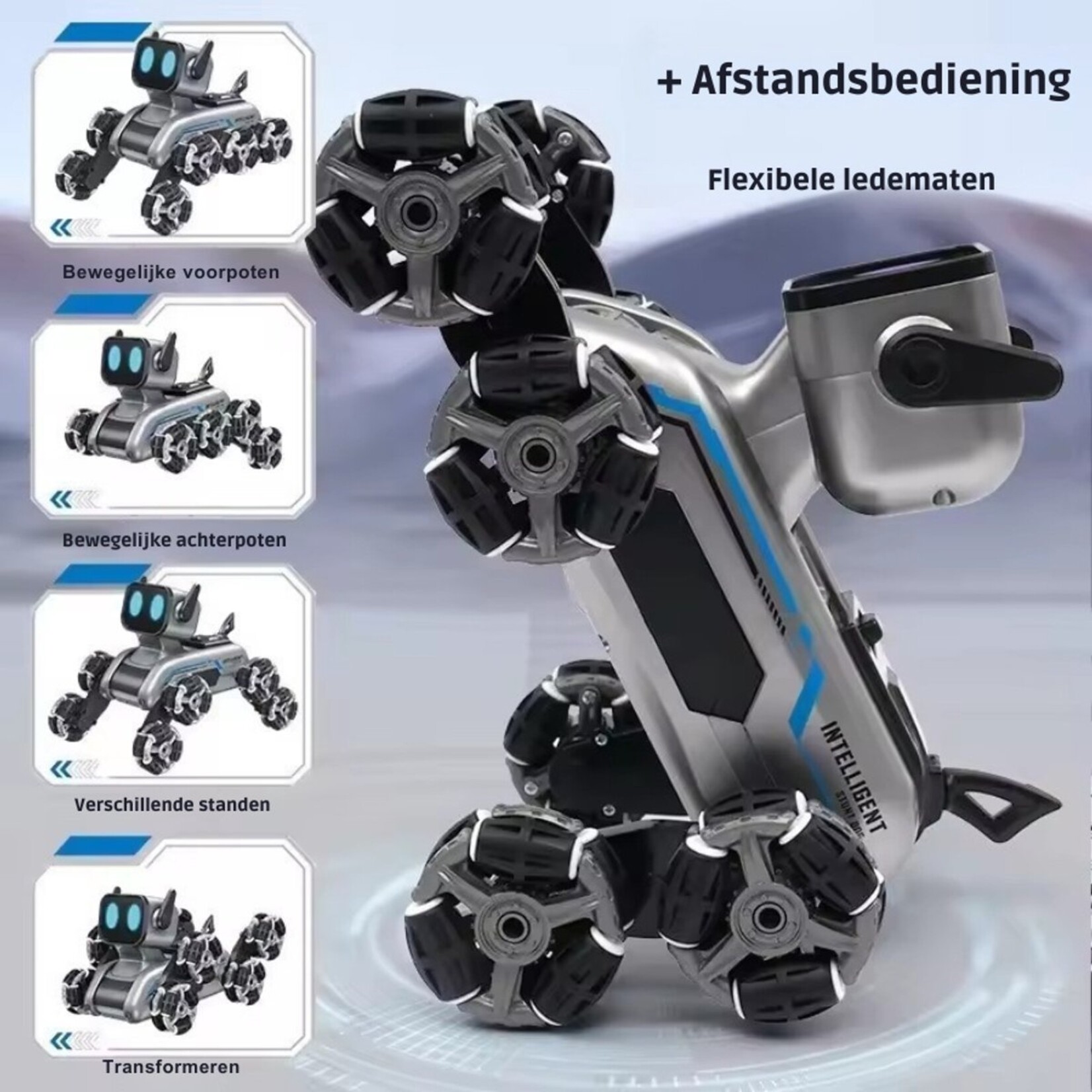 Dutch Wanted - Robot hond - Bestuurbare Hond - Interactieve Hond - Oplaadbaar - Met Afstandsbediening