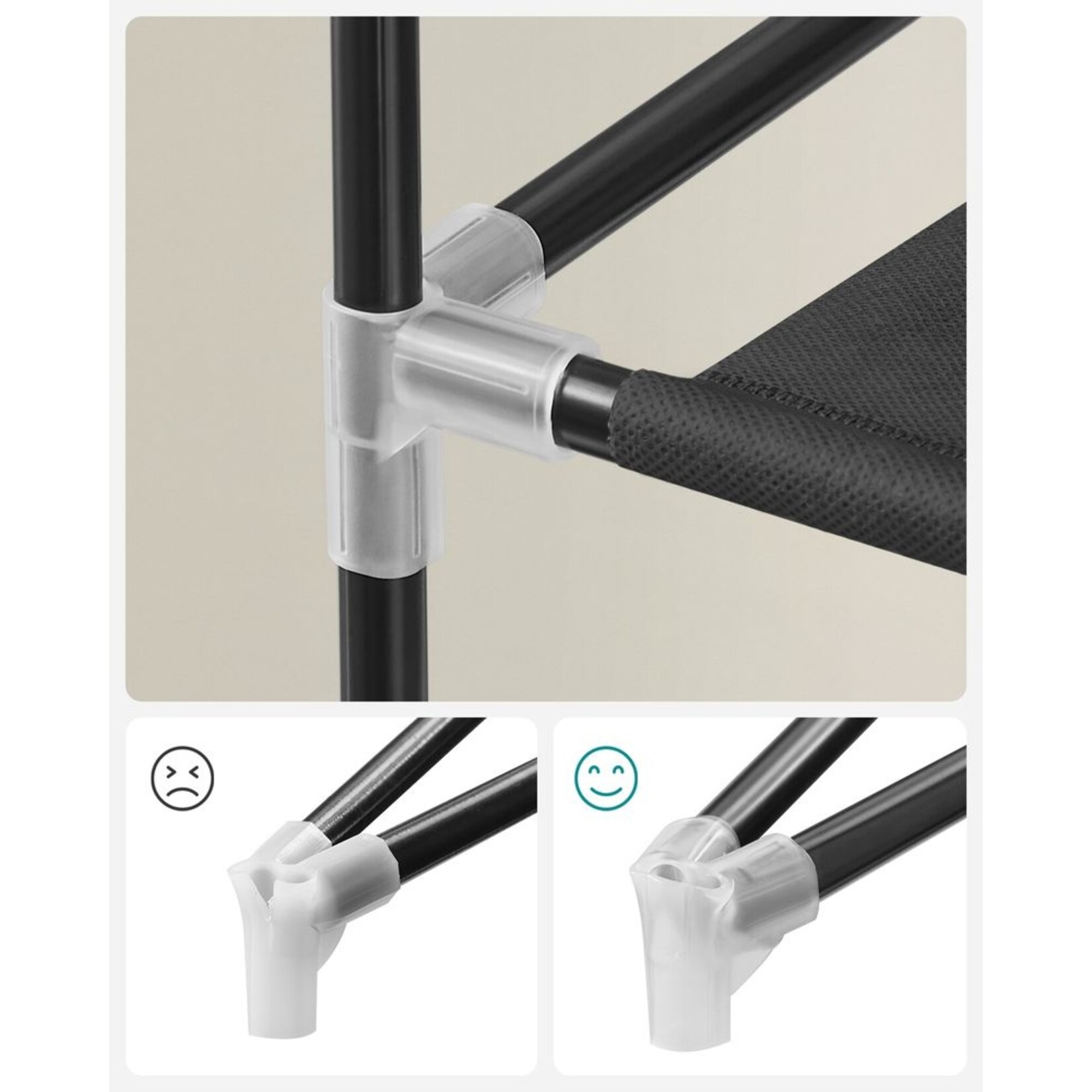 Bobbel Home Bobbel Home Schoenenkast Met 3-Laags Open Opslag – Stabiel Schoenenrek 60 × 25 × 70 cm