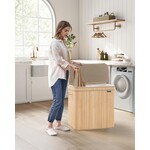 Bobbel Home Bobbel Home Large Laundry Basket With Lid, Removable Machine Washable Inner Bag + Handles