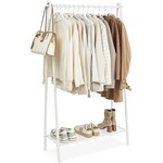 Bobbel Home Bobbel Home Freestanding Clothes Rack With Rod and Shelf White-Metal 92.5 × 33.5 × 153 cm