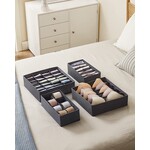 Parya Home Parya Home Opbergdozen Lade-organizer set van 4 grijs