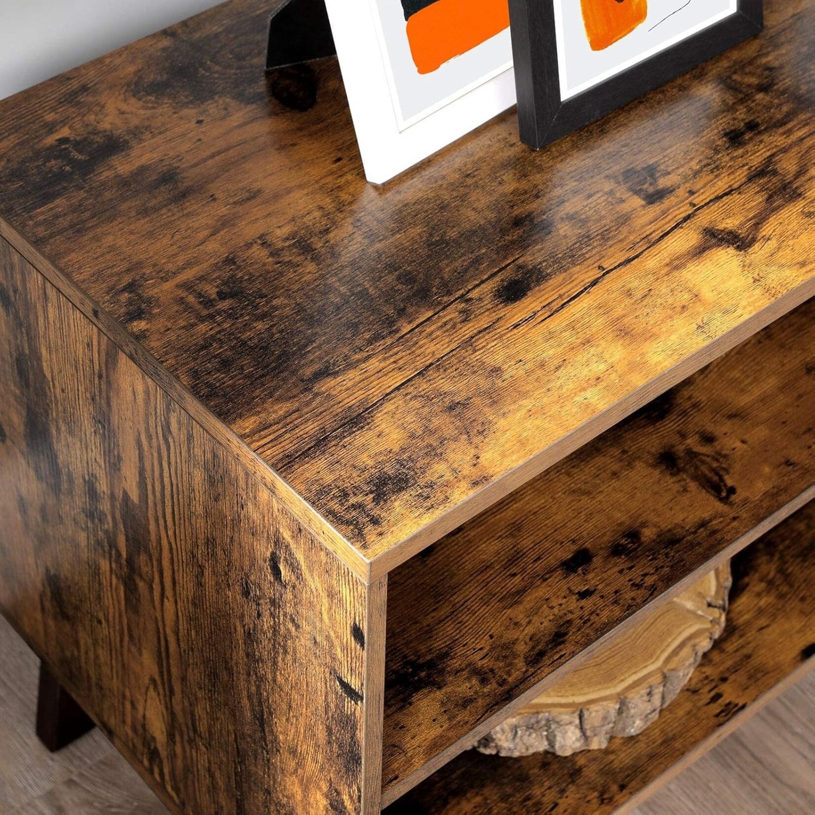 Bobbel Home Bobbel Home Industrieel TV Meubel 140 cm Vintage Bruin TV Kast voor Televisies tot 60 Inch