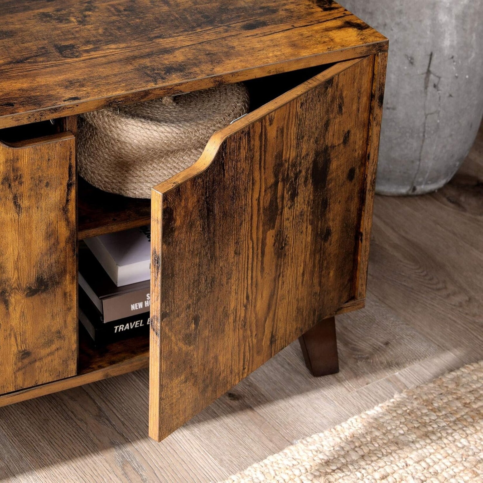 Bobbel Home Bobbel Home Industrial TV Stand 140 cm Vintage Brown TV Cabinet for up to 60 Inch TVs