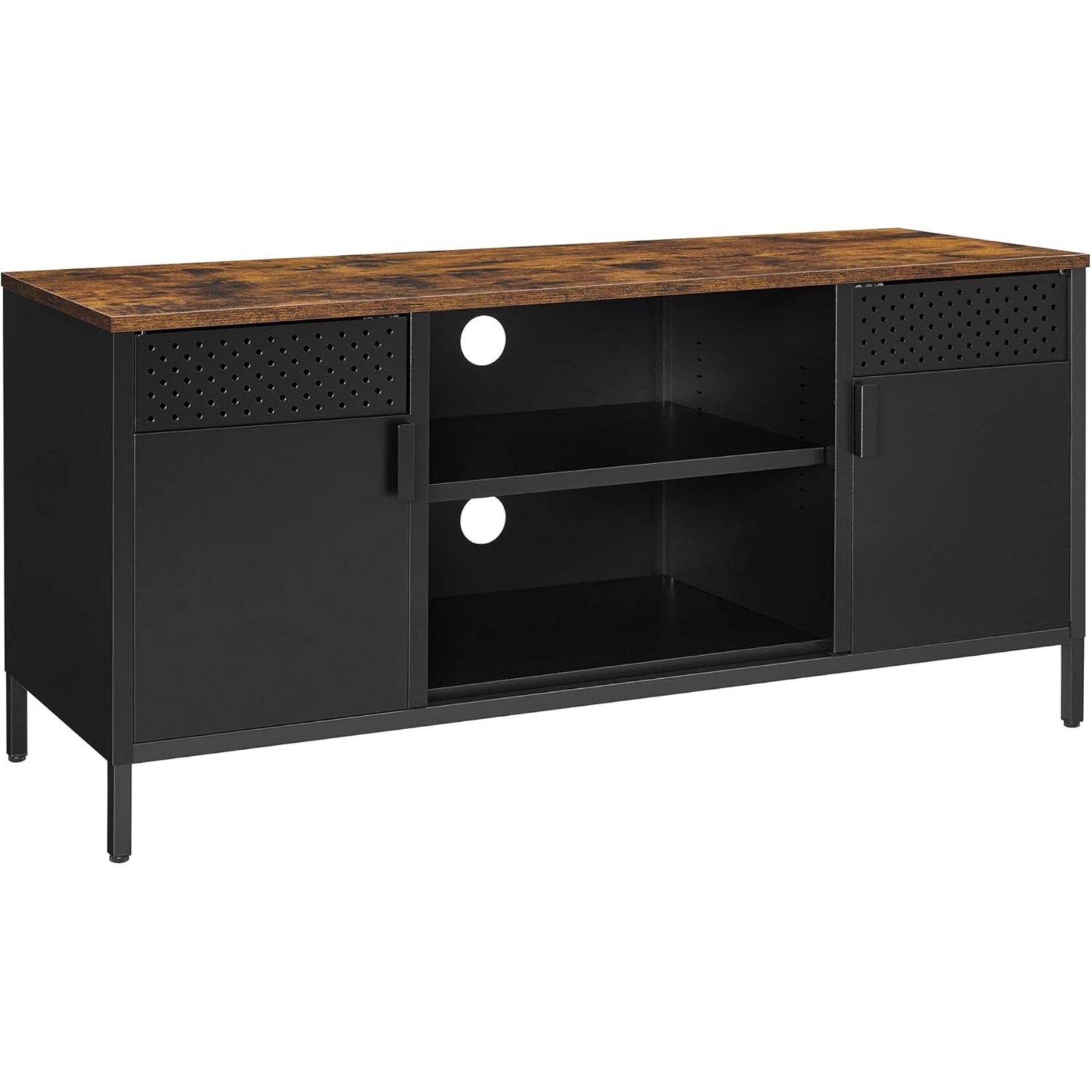 Bobbel Home Bobbel Home Industrial TV Stand 120 cm Vintage Brown Black TV Cabinet for up to 55 Inch TVs