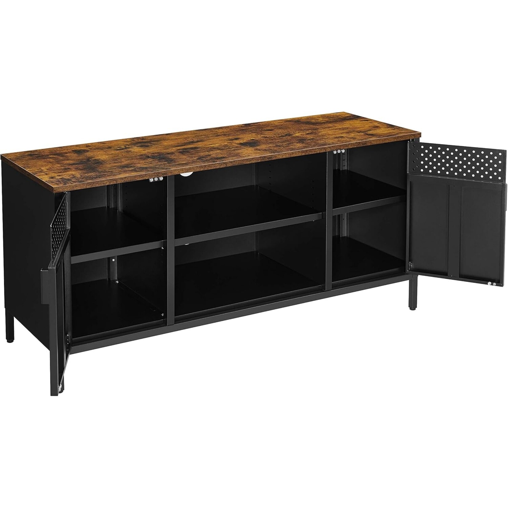 Bobbel Home Bobbel Home Industrial TV Stand 120 cm Vintage Brown Black TV Cabinet for up to 55 Inch TVs