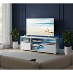 Bobbel Home Bobbel Home LED TV Meubel 160 cm Wit Modern TV Kast voor Televisies tot 70 Inch