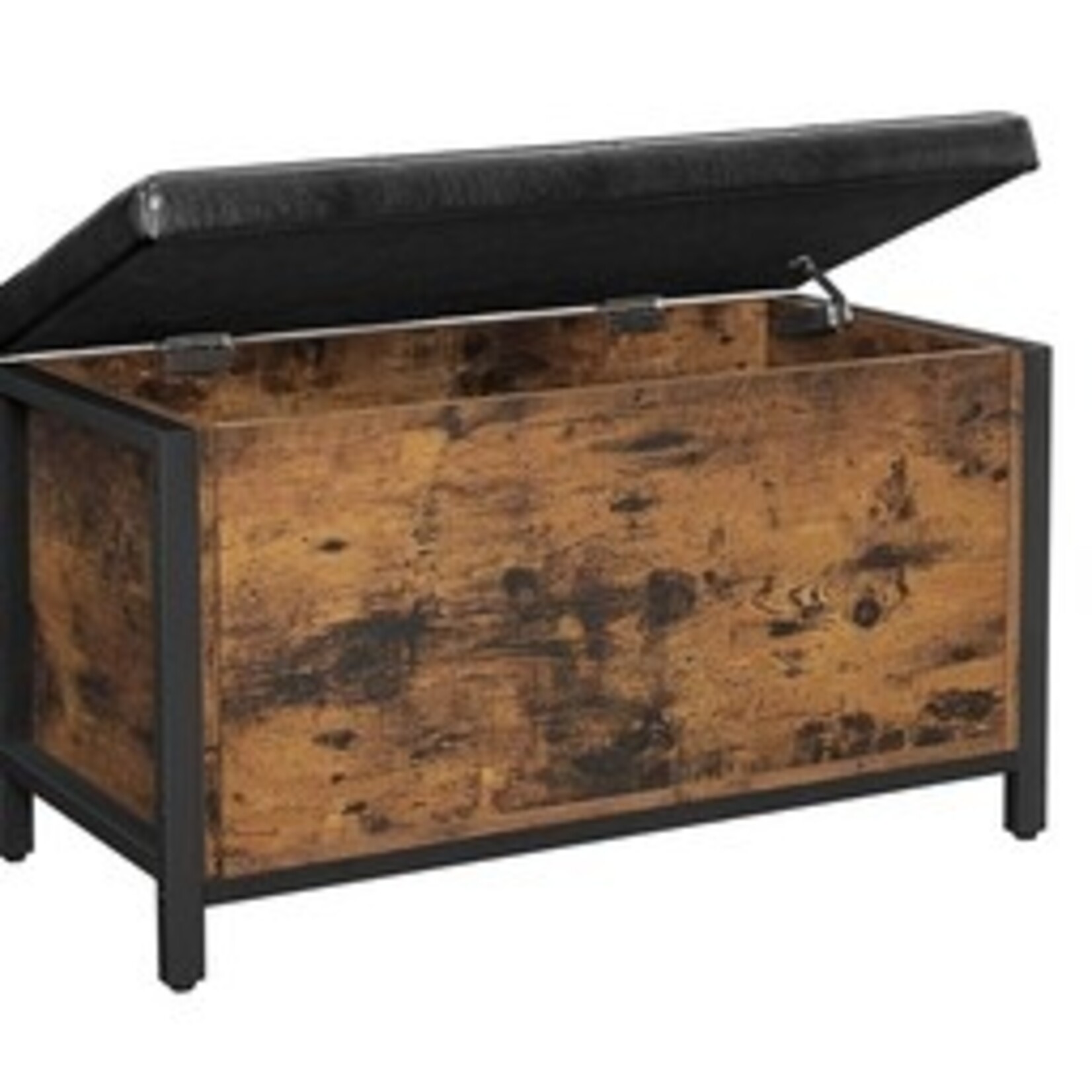 Bobbel Home Bobbel Home - Storage bench - Industrial - Leatherette - Brown/Black