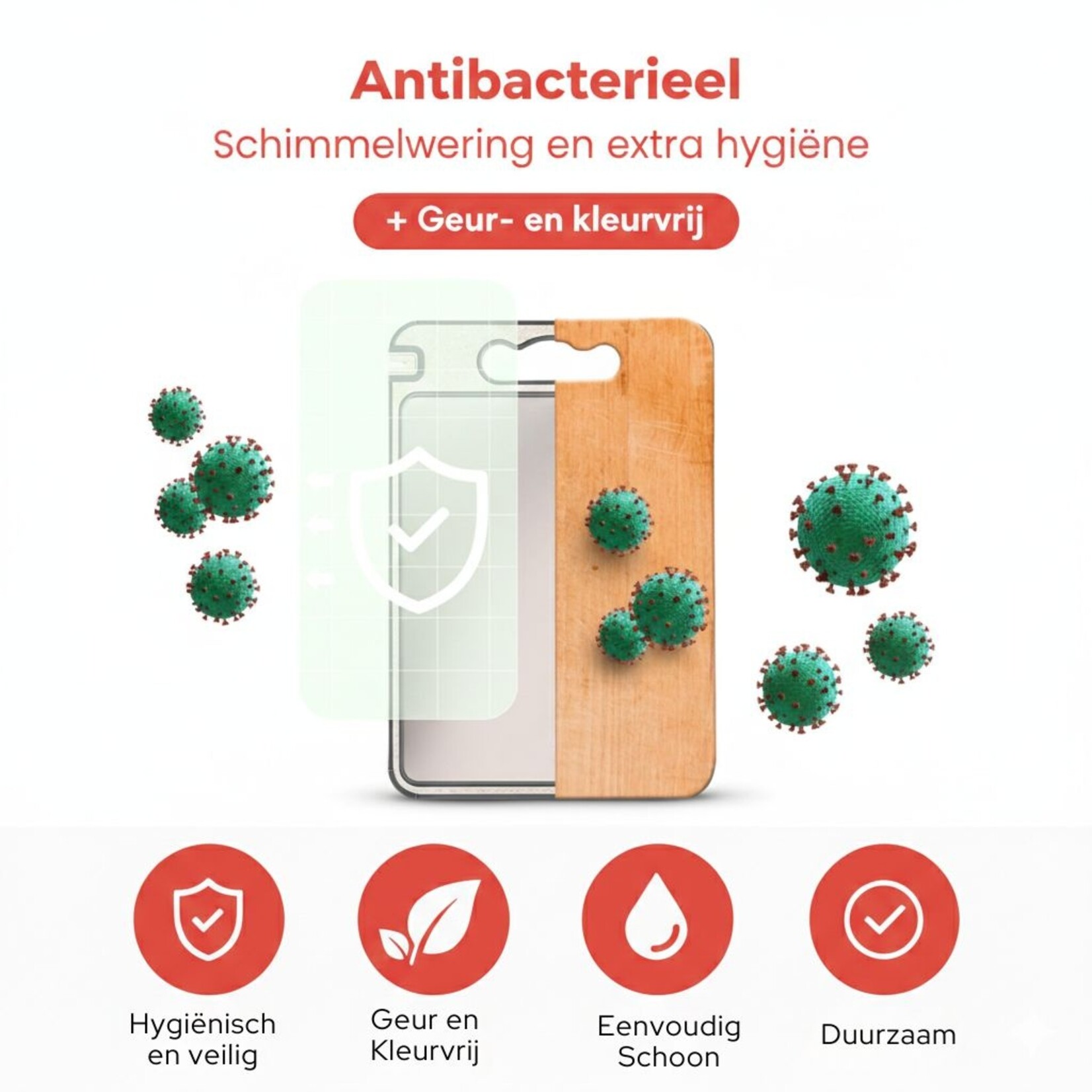 Dutch Wanted Dutch Wanted Roestvrijstalen Snijplank - RVS Snijplank - Dubbelaspfunctie - Cutting Board - Vaatwasserbestendig - Antislip Materiaal - RVS zijdig met Tarwevezel kant - Vermijd Microplastics - Hygiene - BPA Vrij