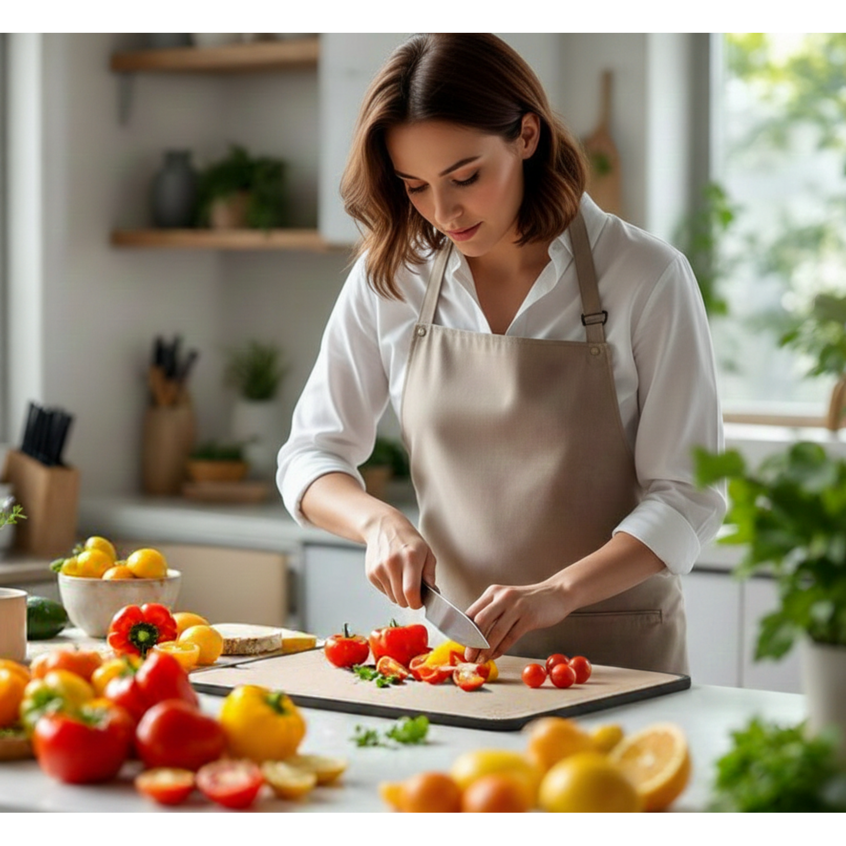 Dutch Wanted Dutch Wanted - 100% RVS Snijplank Dubbelzijdig met Tarwevezel kant - Vermijd Microplastics - Hygiene - Raspfunctie - Cutting Board - Vaatwasserbestendig - Antislip