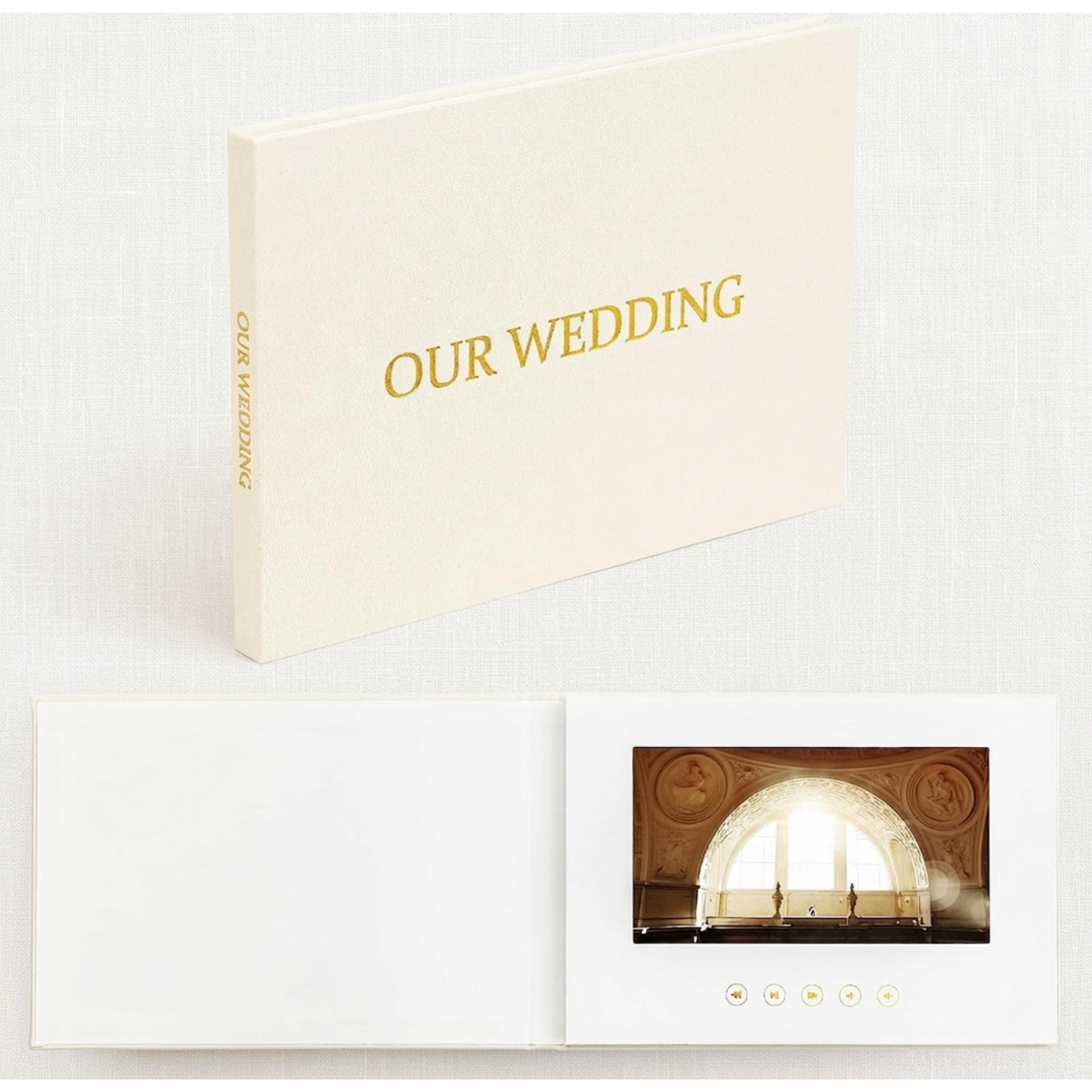 Dutch Wanted Dutch Wanted Photo Album – Video Book with LCD Screen – Greeting Card – Video Book with Horizontal Screen – Wedding Gift - Our Wedding