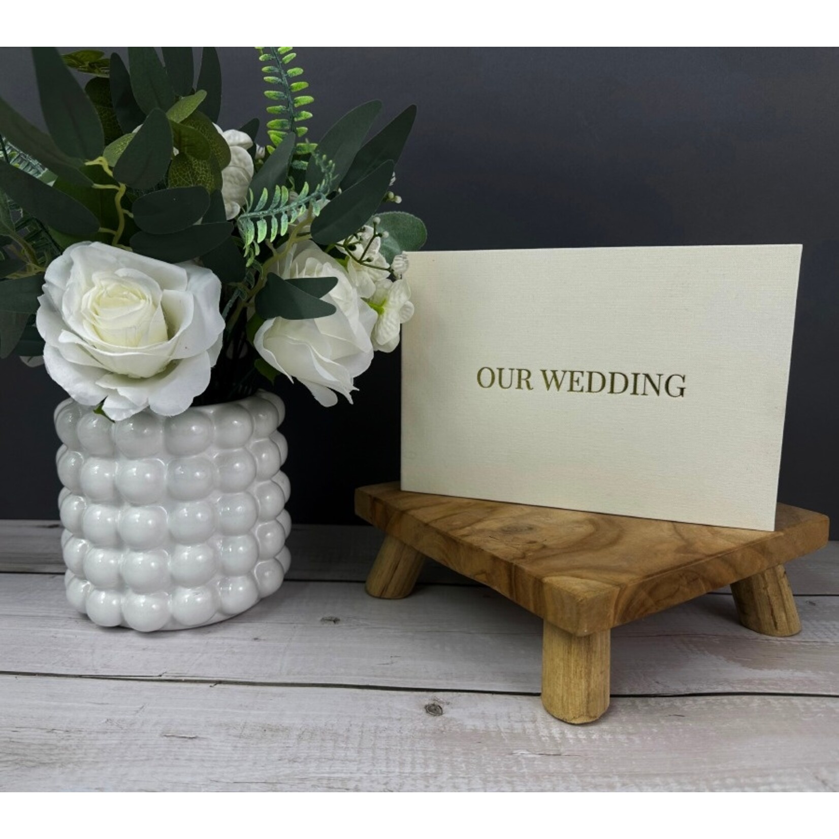 Dutch Wanted Dutch Wanted Foto album - Videoboek met LCD-Scherm - Wenskaart - Videoboek Horizontaal Scherm - Bruiloft Cadeau - Our Wedding