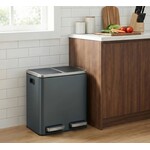 Bobbel Home Bobbel Home Waste Bin for Waste Separation,  30 litres - Waste Bins - Pedal Bin - Smoke Grey