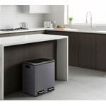 Bobbel Home Bobbel Home 30-litre Recycling Bin - Bins - Pedal Bin - Slate Grey