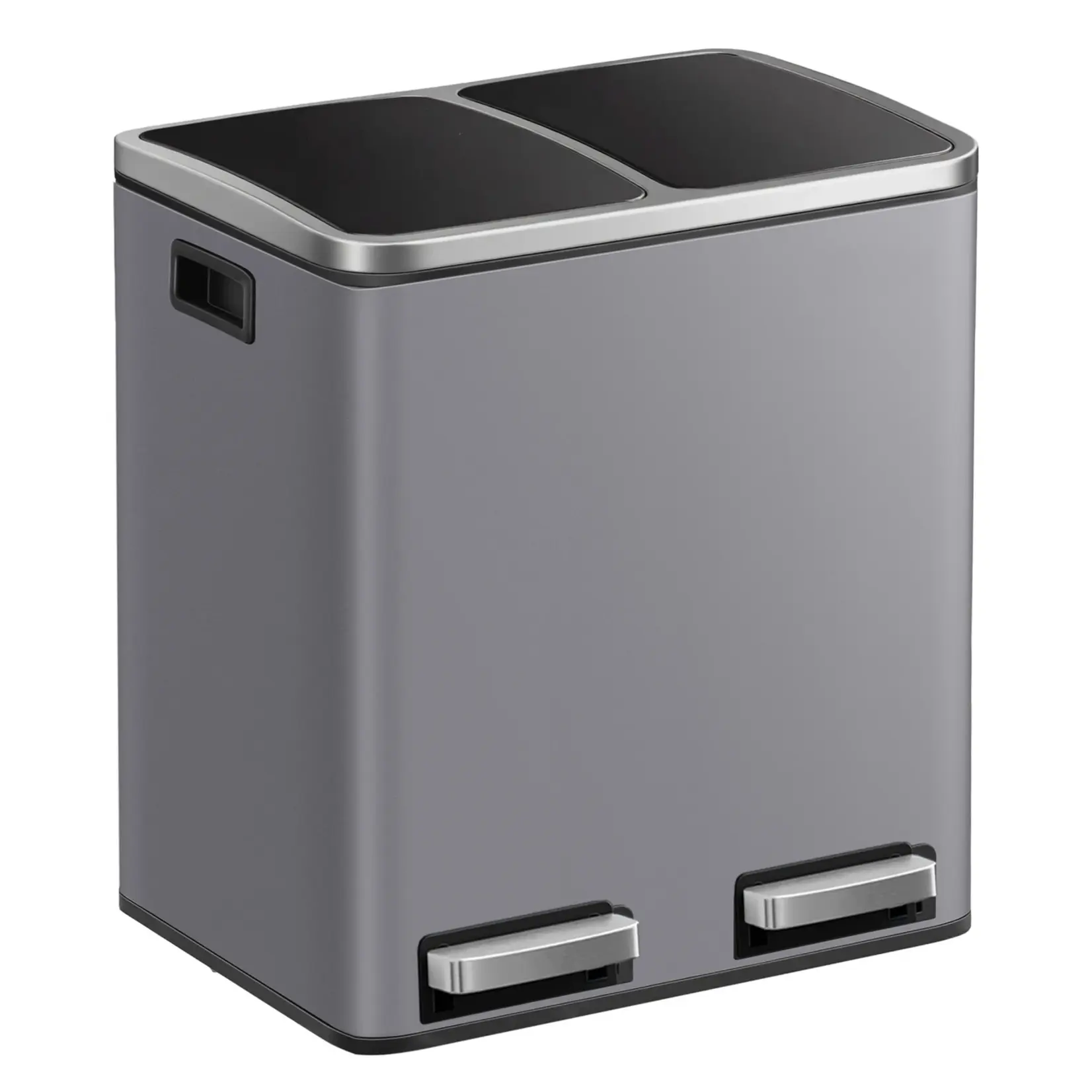 Bobbel Home Bobbel Home 30-litre Recycling Bin - Bins - Pedal Bin - Slate Grey