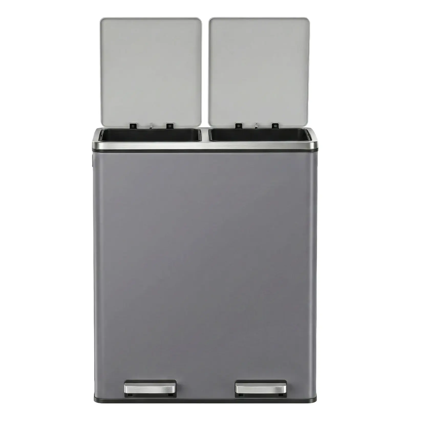 Bobbel Home Bobbel Home 60-litre Recycling Bin - Bins - Pedal Bin - Slate Grey