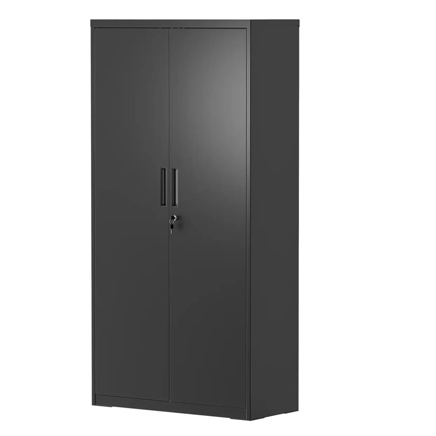 Bobbel Home 5-Drawer Filing Cabinet – Multifunctional Cabinet – Steel Storage Cabinet – Double Doors – Black