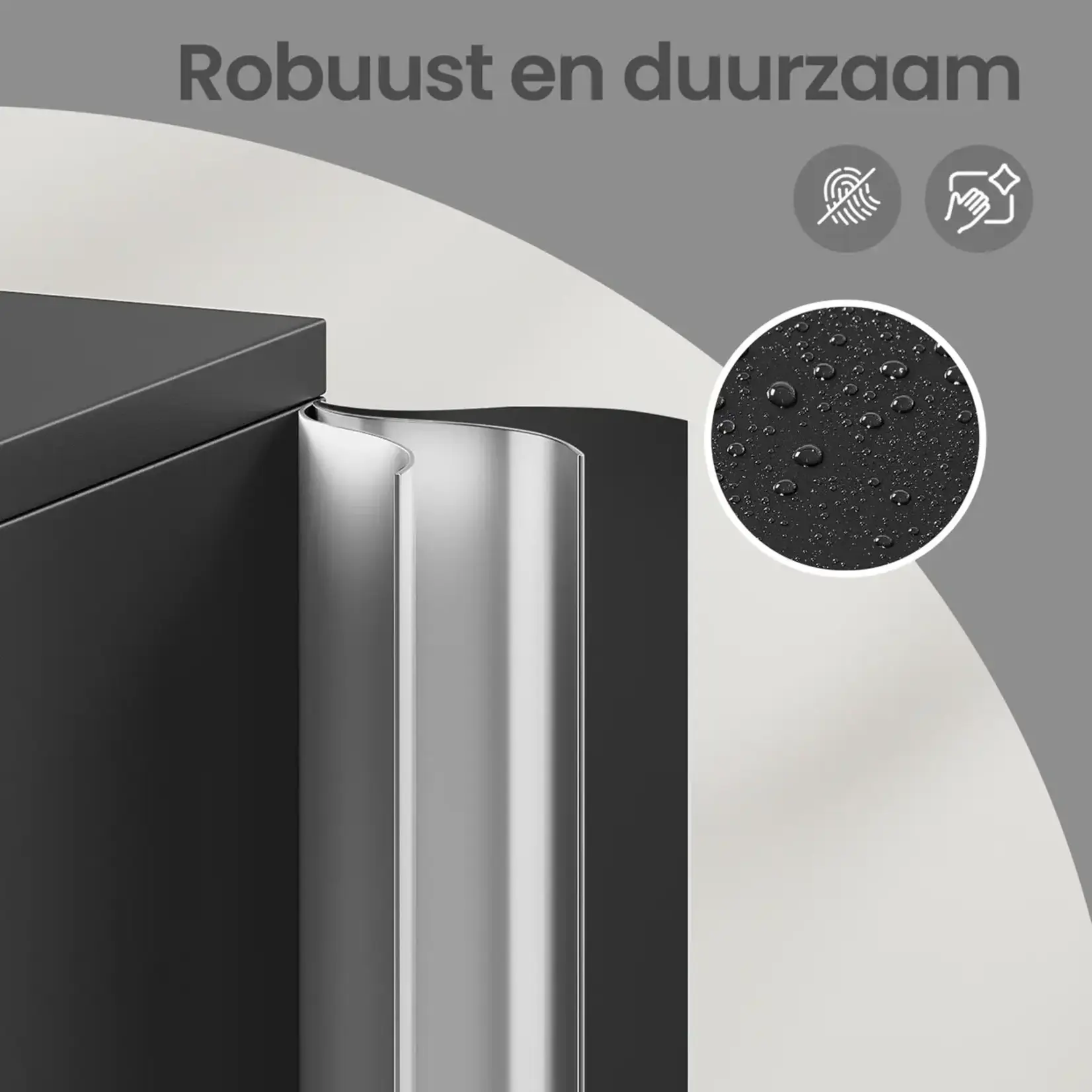 Bobbel Home 5-Laags Archiefkast - Multifunctionele Kast - Stalen Opbergkast - Dubbele Deuren - Zwart