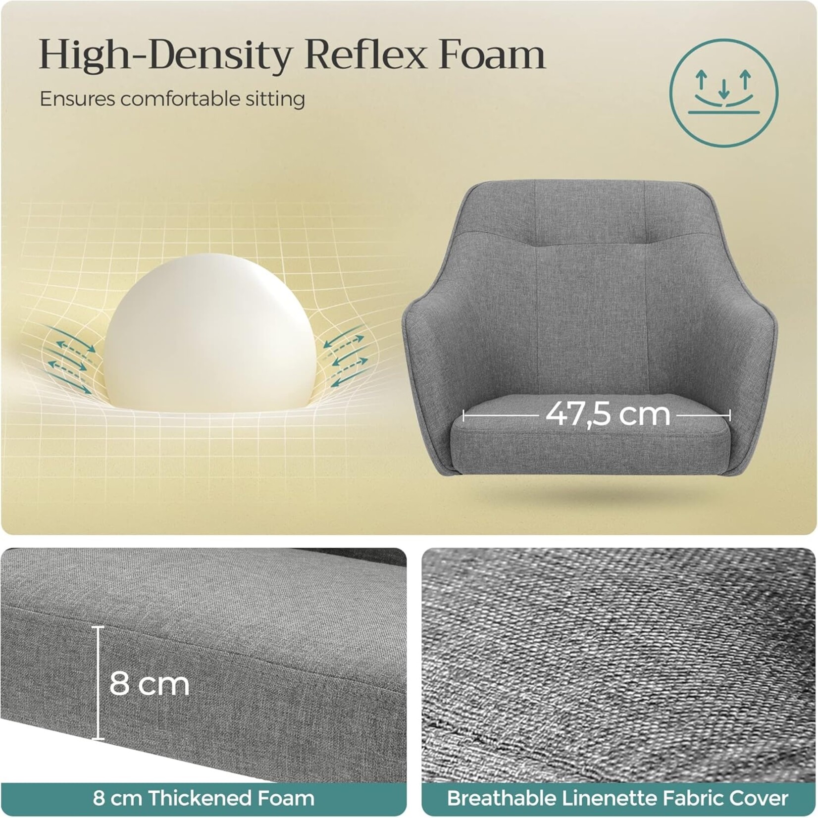 Bobbel Home Bobbel Home Ergonomic Office Chair – Comfort & Style for Home Office and Workspace