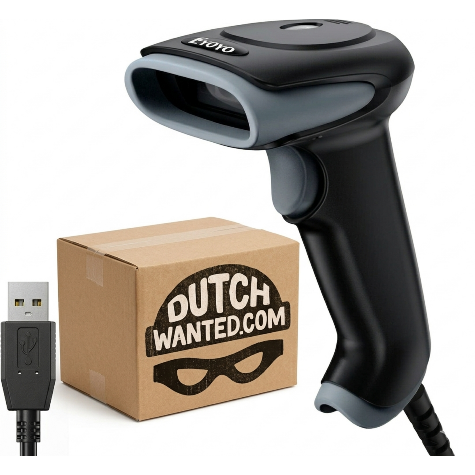 Dutch Wanted Dutch Wanted Eyoyo - Handscanner - Barcodescanner - Handscanner - Professionele scanner - QR code scanner - EAN en QR codes