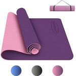 Bobbel Home – Premium Yoga Mat – Non-slip – Extra Thick – Includes Carry Bag – Fitness – Pilates Mat – Sports Mat – 183 x 60 cm – Pink