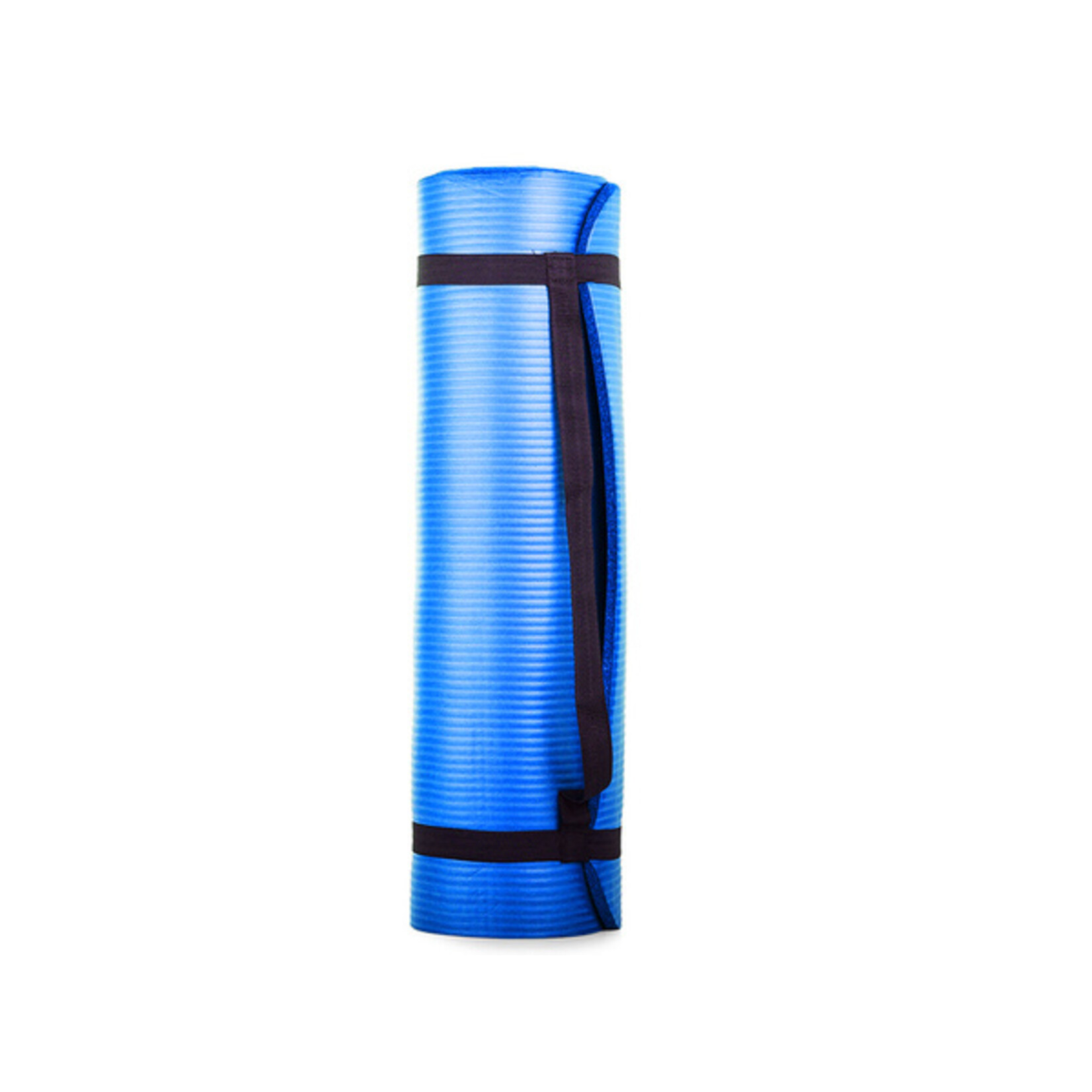 Bobbel Home Bobbel Home Luxe Yogamat - 1cm Extra Dik - NBR Antislip - Fitnessmat voor Yoga, Pilates & Home Workout - 180x60cm - Blauw
