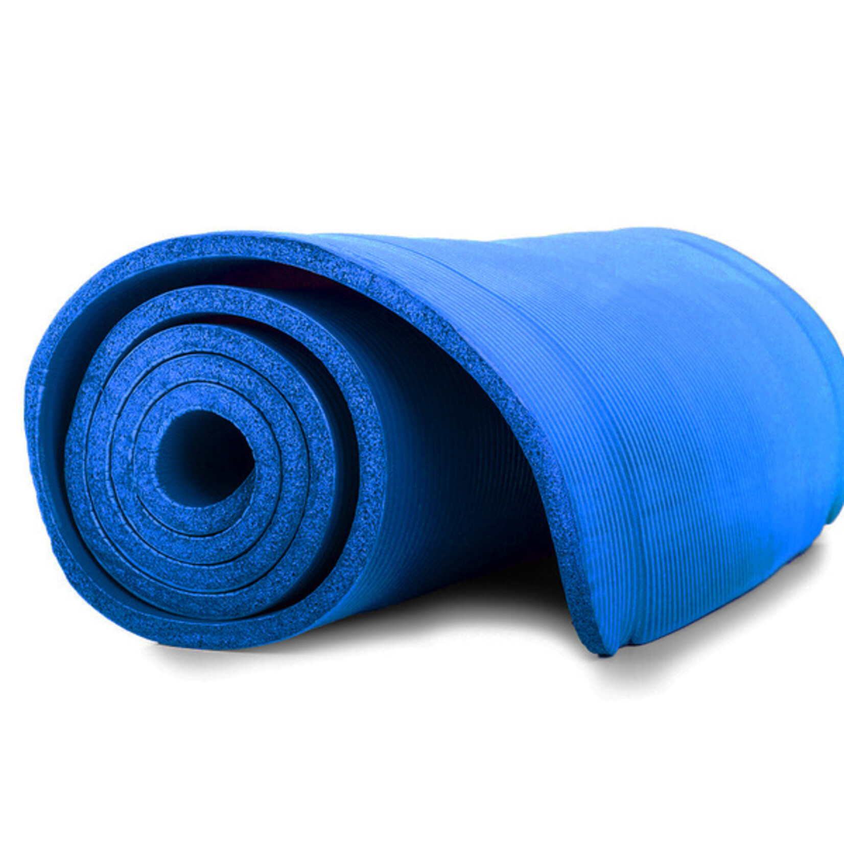 Bobbel Home Bobbel Home Luxe Yogamat - 1cm Extra Dik - NBR Antislip - Fitnessmat voor Yoga, Pilates & Home Workout - 180x60cm - Blauw