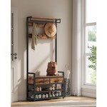 Bobbel Home Bobbel Home Coat Rack with Shoe Cabinet and Bench 4-in-1 Industrial Design