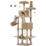 Bobbel Home Bobbel Home - Krabpaal, hoog, XL Kattenboom, 206 cm,  bruin