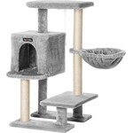 Compact Cat Tree 84 cm – Light Grey