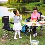 Bobbel Home Bobbel Home Campingstoel Set – 2 Stuks – Opvouwbaar – Zwart