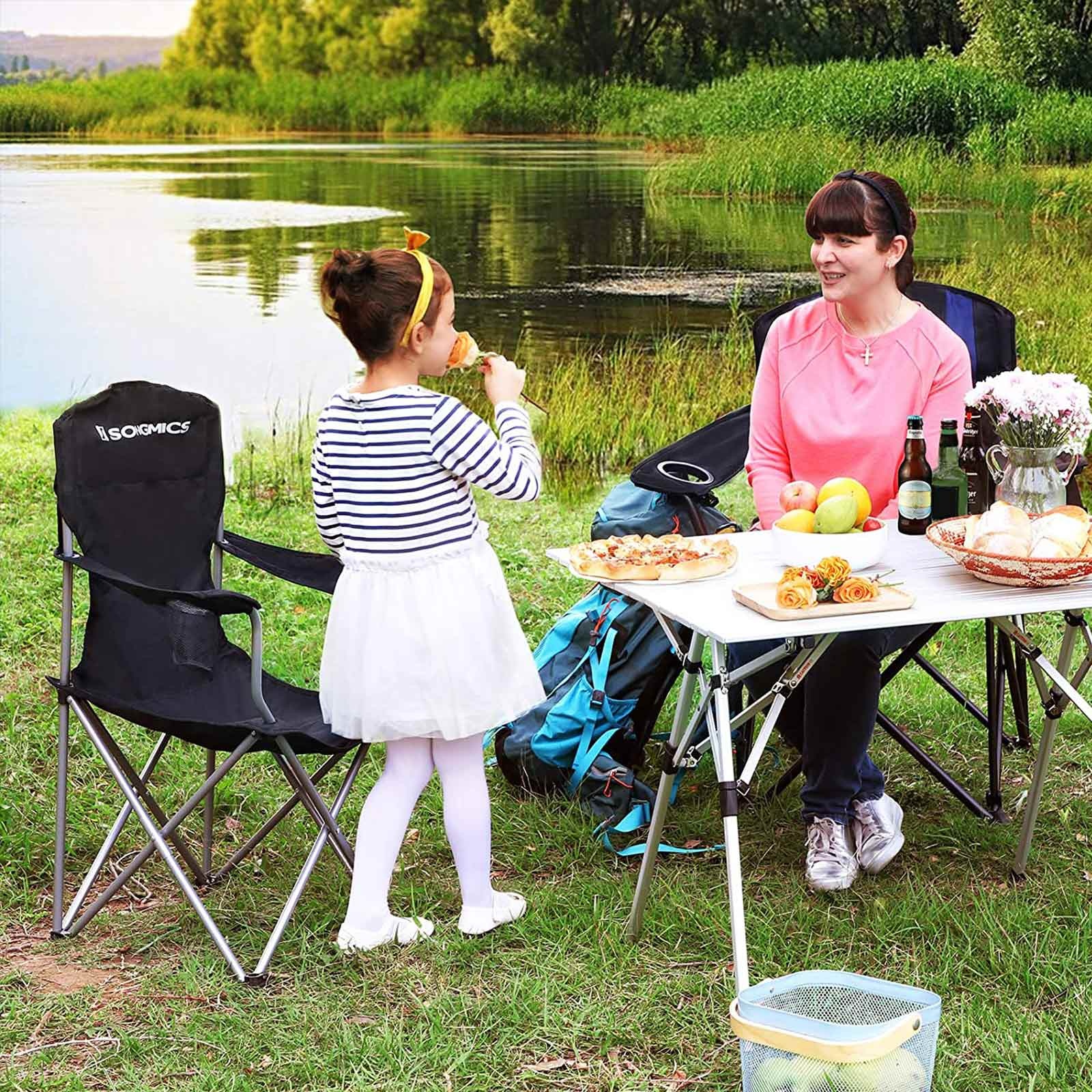 Bobbel Home Campingstoel Set – 2 Stuks – Opvouwbaar – Zwart