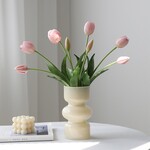 Bobbel Home Bobbel Home - Artificial Tulips Pink - Realistic Flower Bouquet - Modern Home Decor