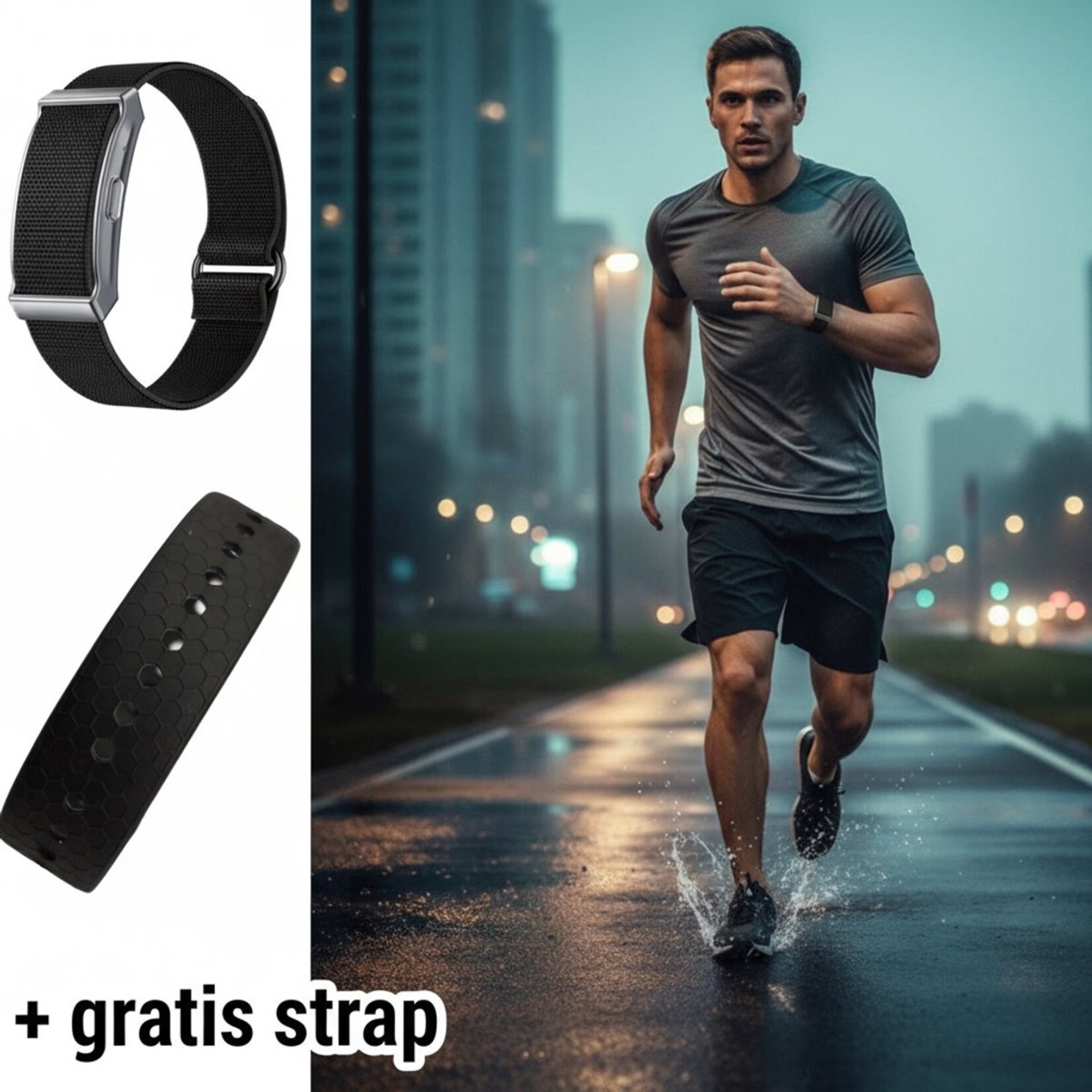 Parya Dutch Wanted 2025 Schermloze Fitness Armband – GPS Tracker, Stappenteller & Slaapmonitor