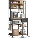 Bobbel Home coffee cabinet vintage brown - coffee corner cabinet - coffee bar - coffee corner - coffee corner design - coffee corner organiser