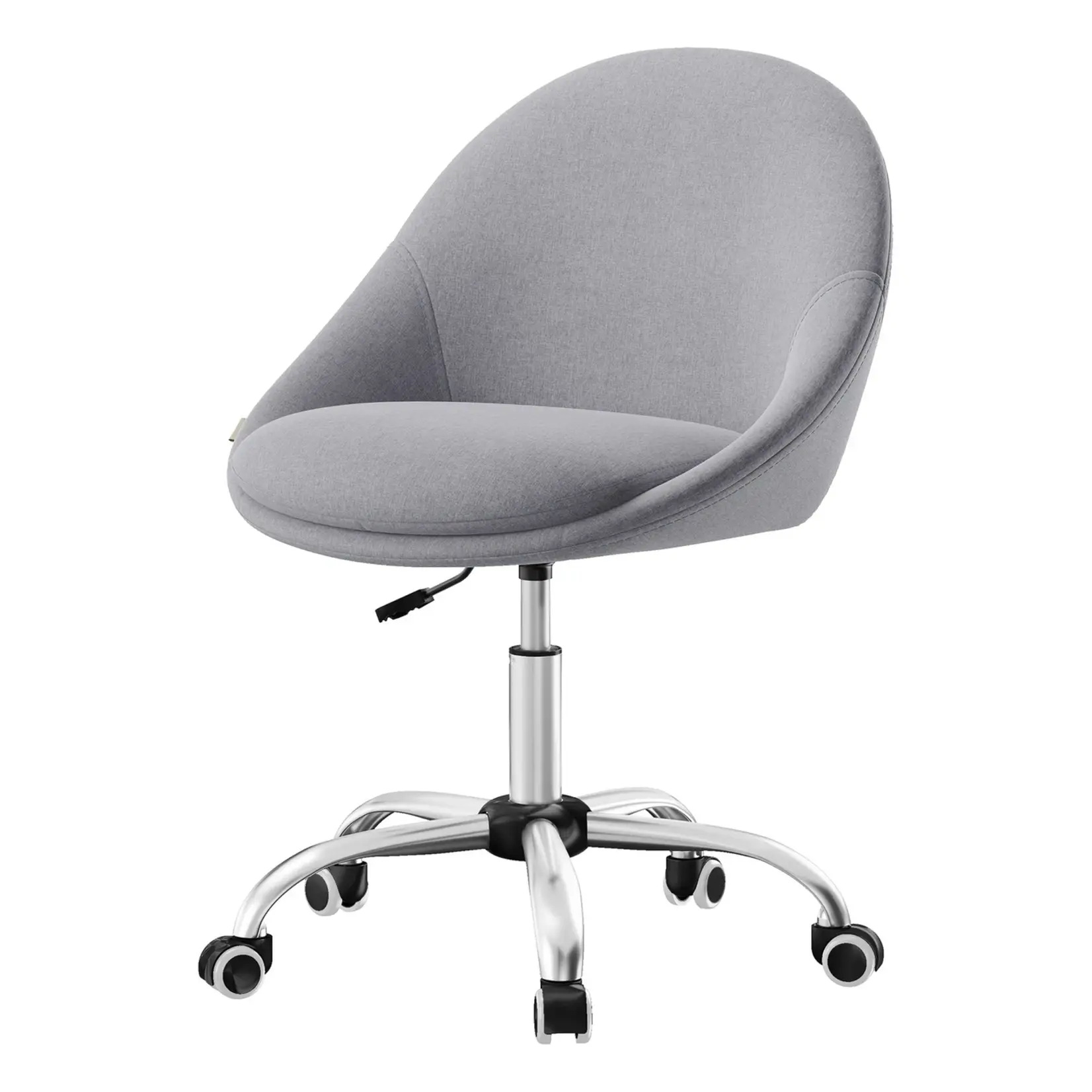 Bobbel Home Bobbel Home Verstelbare Bureaustoel Kaptafelstoel Sherpa Comfort grijs