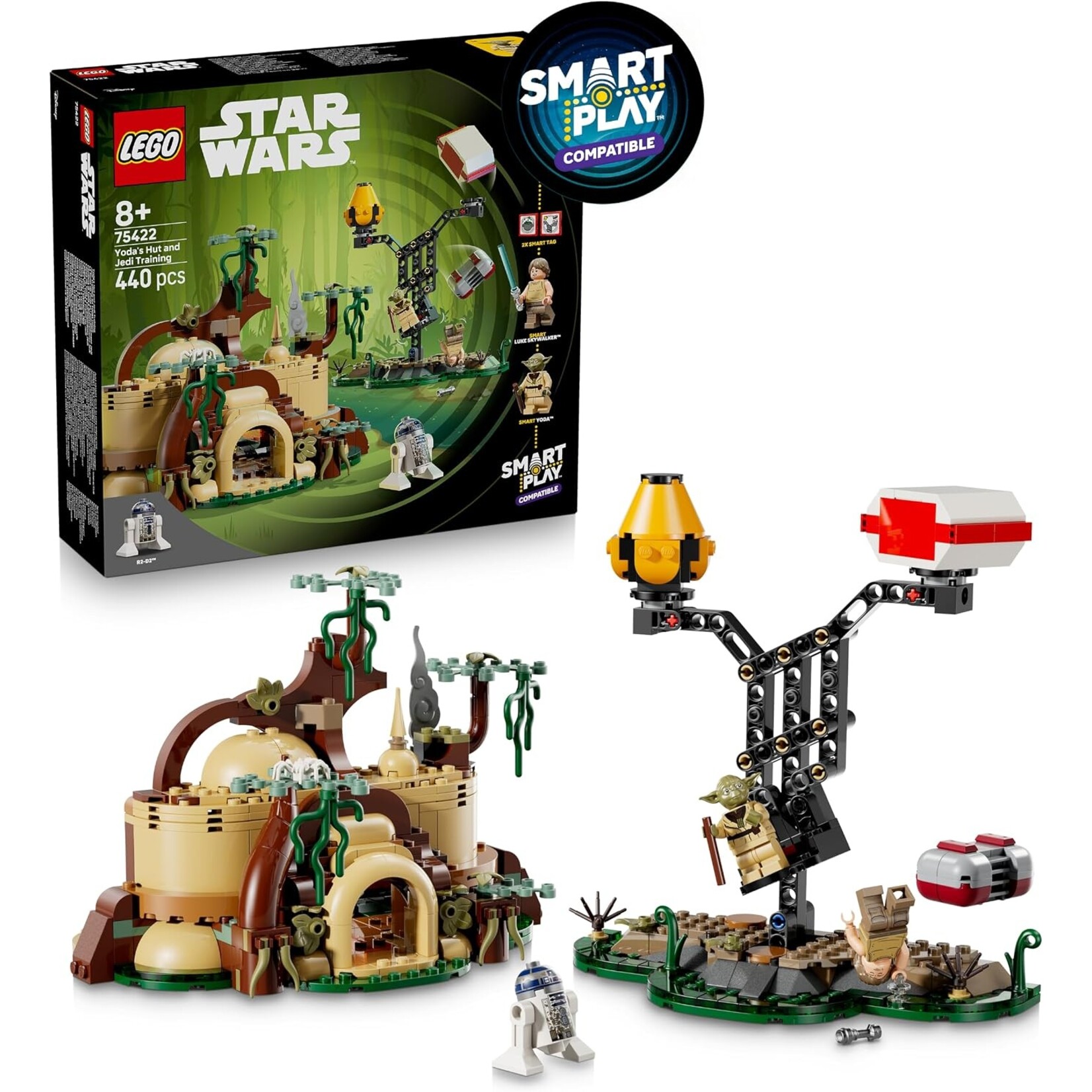 LEGO LEGO Star Wars Smart Play - Yoda's Hut en Jedi Training - Met 2 Smart Tags en 2 Minifiguren - Vanaf 8 Jaar