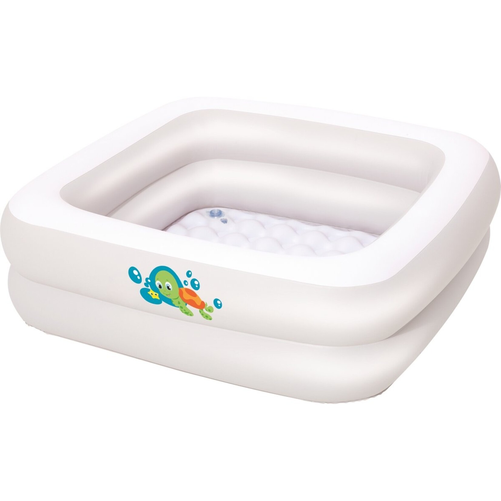 Bobbel Home Bestway - Babyzwembad met Opblaasbare Bodem - 86 x 86 x 25 cm