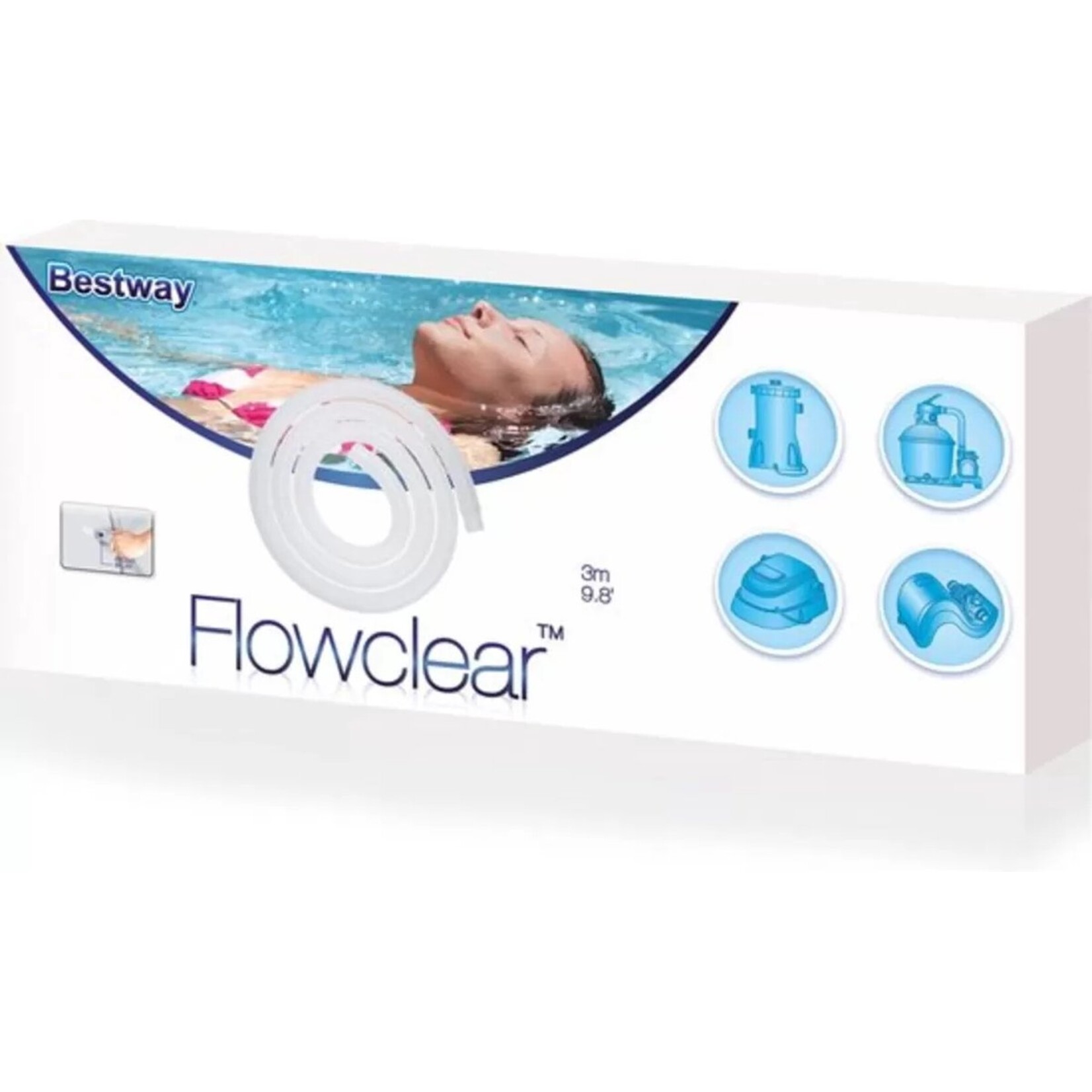Bobbel Home Bestway - Babyzwembad met Opblaasbare Bodem - 86 x 86 x 25 cm - Copy